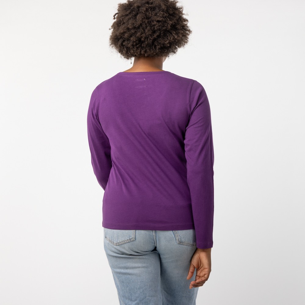 CAMISETA DE MUJER DE ALGODÓN ORGÁNICO SIRA PRUNO VERALUNA
