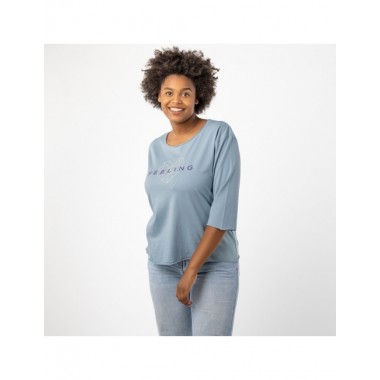 CAMISETA DE MUJER DE ALGODÓN ORGÁNICO BALANCE TURMANLINA VERALUNA
