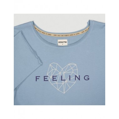 CAMISETA DE MUJER DE ALGODÓN ORGÁNICO BALANCE TURMANLINA VERALUNA