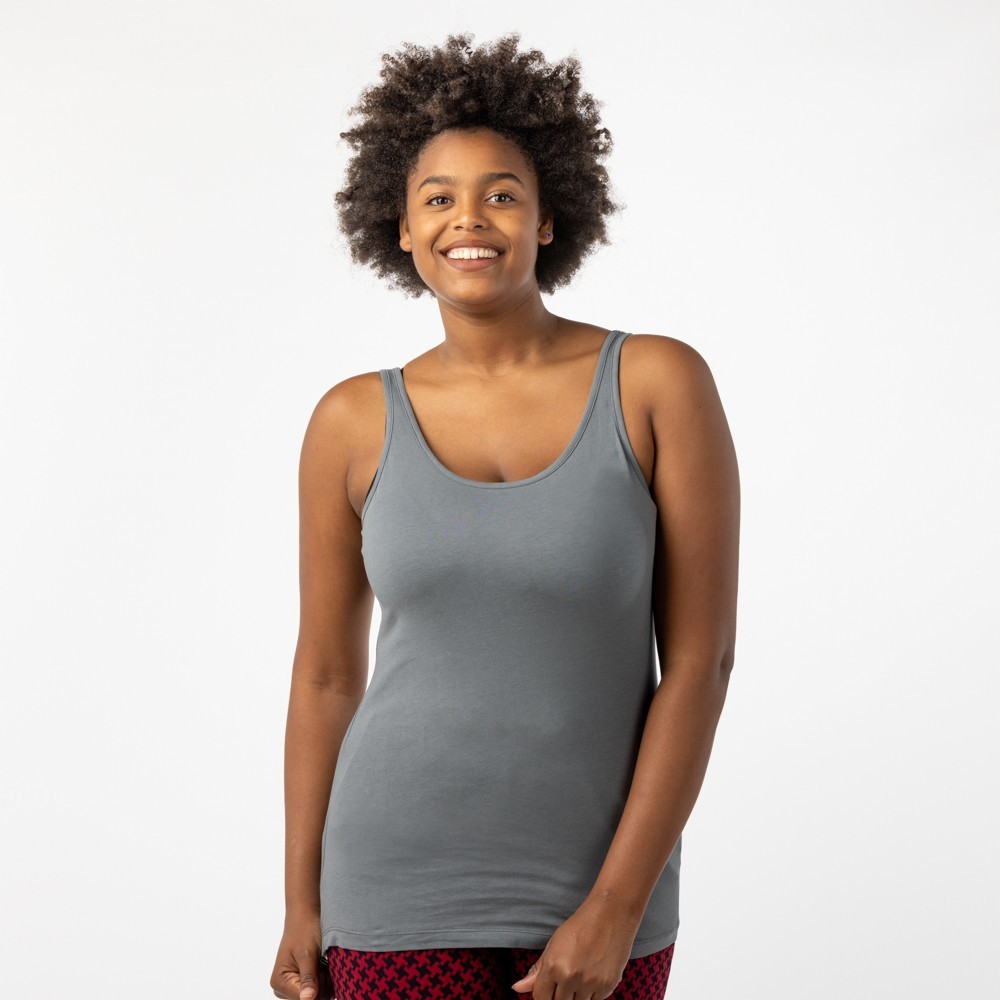 CAMISETA DE MUJER DE ALGODÓN ORGÁNICO SPA COLOR CENIZA VERALUNA