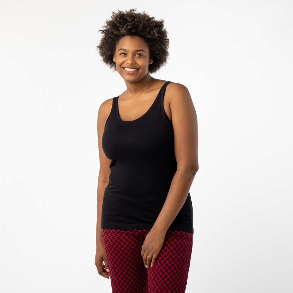CAMISETA DE MUJER DE ALGODÓN ORGÁNICO SPA COLOR NEGRO VERALUNA