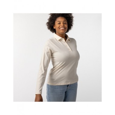 CAMISETA DE MUJER DE ALGODÓN ORGÁNICO KULLU COLOR BRUMA VERALUNA