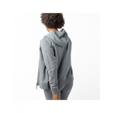 SUDADERA DE MUJER DE ALGODÓN ORGÁNICO KOLL COLOR CENIZA VERALUNA