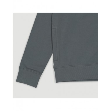 SUDADERA DE MUJER DE ALGODÓN ORGÁNICO KOLL COLOR CENIZA VERALUNA