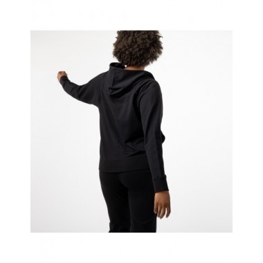 SUDADERA DE MUJER DE ALGODÓN ORGÁNICO KOLL COLOR NEGRO VERALUNA