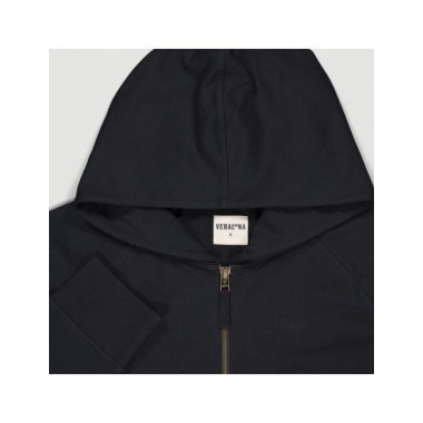 SUDADERA DE MUJER DE ALGODÓN ORGÁNICO KOLL COLOR NEGRO VERALUNA