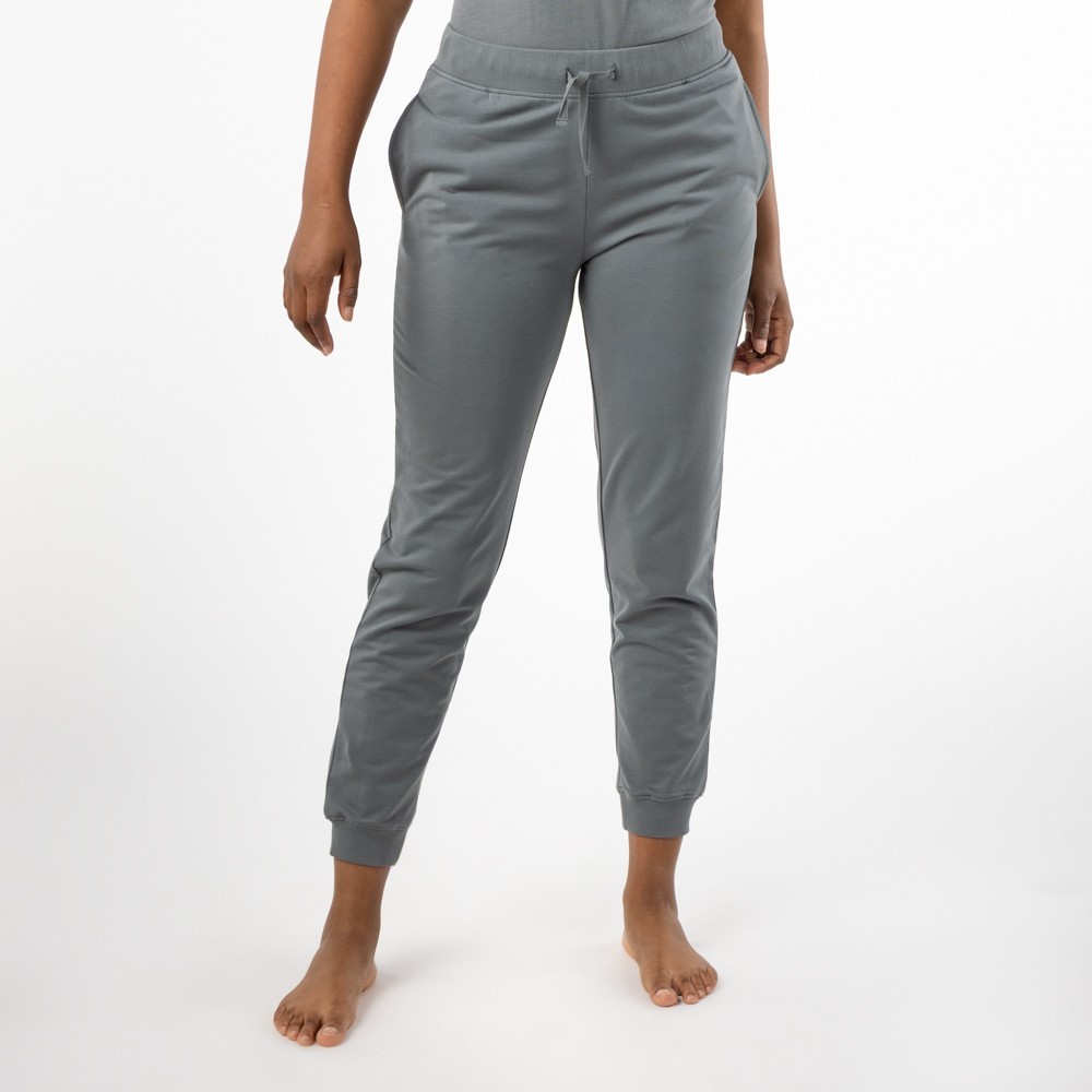 PANTALÓN WELLNESS DE MUJER DE ALGODÓN ORGÁNICO COLOR CENIZA VERALUNA