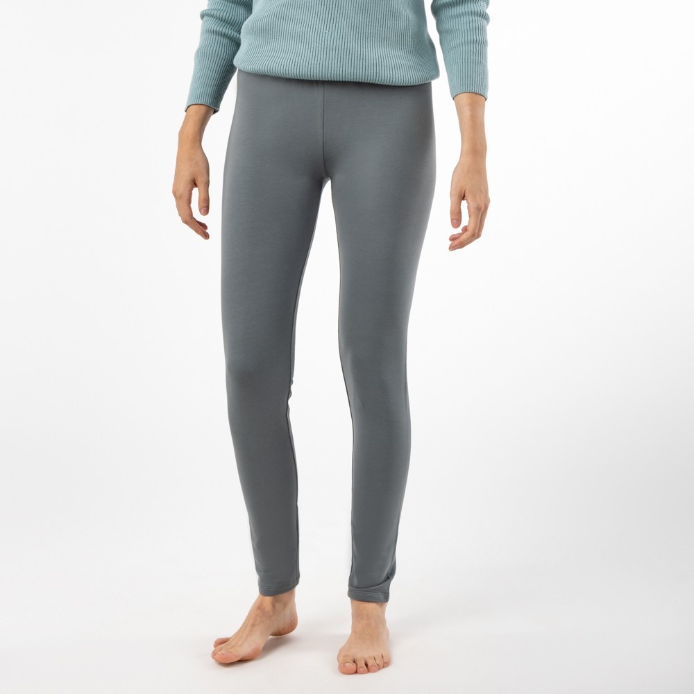 LEGGINS MALLAS DE MUJER DE ALGODÓN ORGÁNICO YOGA CENIZA VERALUNA