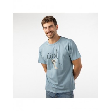 CAMISETA DE HOMBRE DE ALGODÓN ORGÁNICO KAKO COLOR TURMALINA VERALUNA