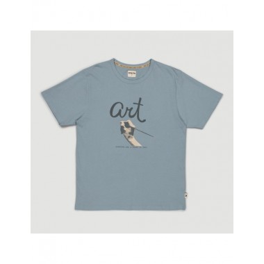 CAMISETA DE HOMBRE DE ALGODÓN ORGÁNICO KAKO COLOR TURMALINA VERALUNA