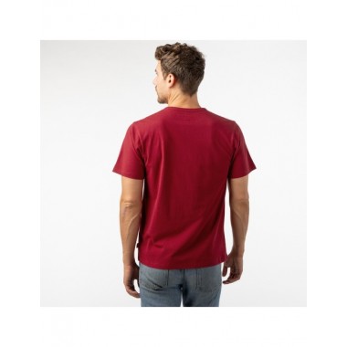CAMISETA DE HOMBRE DE ALGODÓN ORGÁNICO KAKO COLOR ROJO VERALUNA