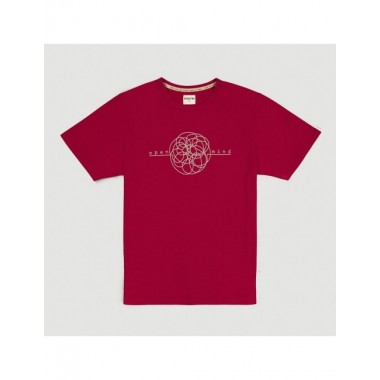 CAMISETA DE HOMBRE DE ALGODÓN ORGÁNICO KAKO COLOR ROJO VERALUNA