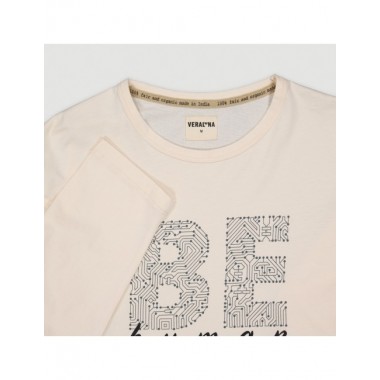 CAMISETA DE HOMBRE DE ALGODÓN ORGÁNICO POKOJ COLOR BRUMA VERALUNA