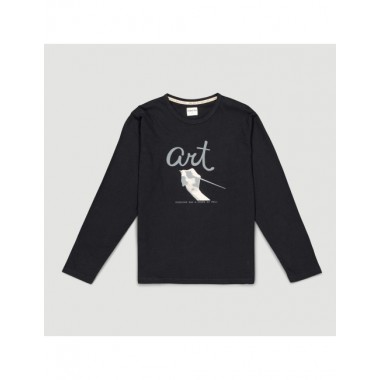 CAMISETA DE HOMBRE DE ALGODÓN ORGÁNICO POKOJ COLOR NEGRO VERALUNA