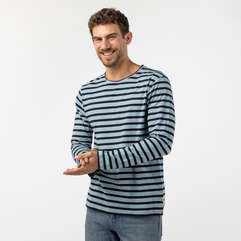 CAMISETA DE HOMBRE DE ALGODÓN ORGÁNICO ROLL TURMALINA NEGRO VERALUNA CAMISETA DE HOMBRE DE ALGODÓN ORGÁNICO ROLL TURMALINA NEGRO VERALUNA