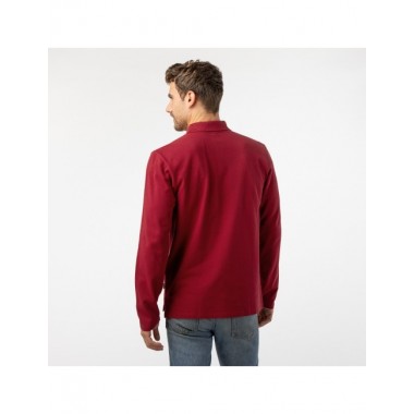 POLO DE HOMBRE DE ALGODÓN ORGÁNICO OMICRON COLOR ROJO VERALUNA