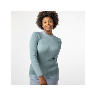 JERSEY DE MUJER DE ALGODÓN ORGÁNICO KAVEN COLOR TURMALINA VERALUNA