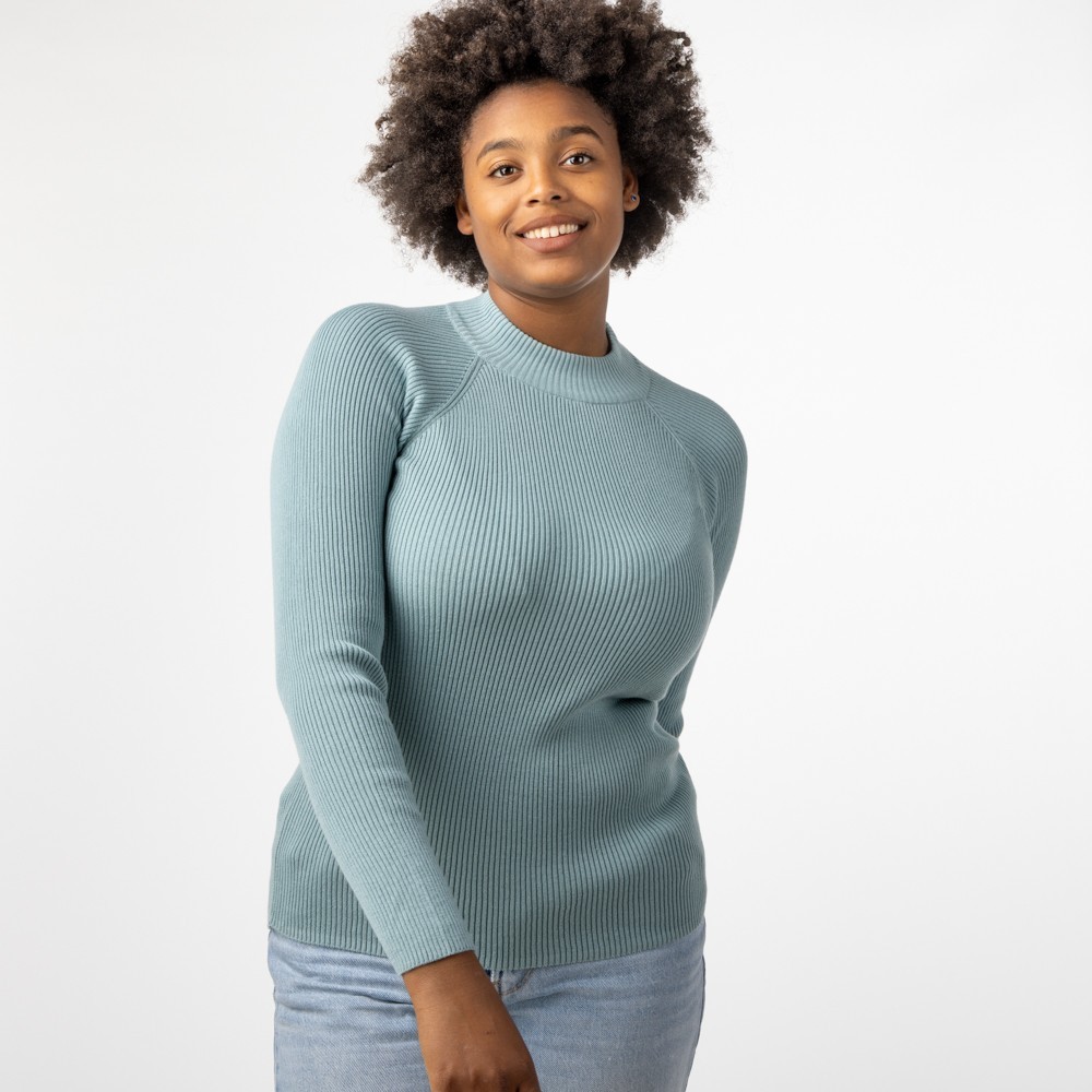 JERSEY DE MUJER DE ALGODÓN ORGÁNICO KAVEN COLOR TURMALINA VERALUNA
