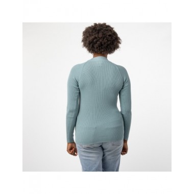 JERSEY DE MUJER DE ALGODÓN ORGÁNICO KAVEN COLOR TURMALINA VERALUNA