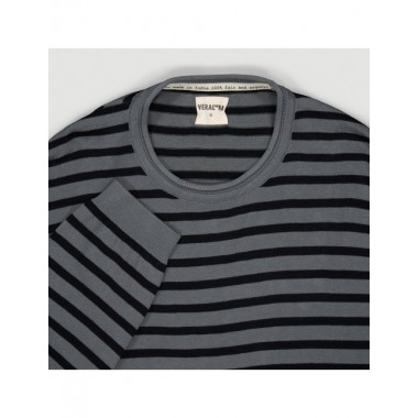 JERSEY DE HOMBRE DE ALGODÓN ORGÁNICO BRO COLOR CENIZA VERALUNA