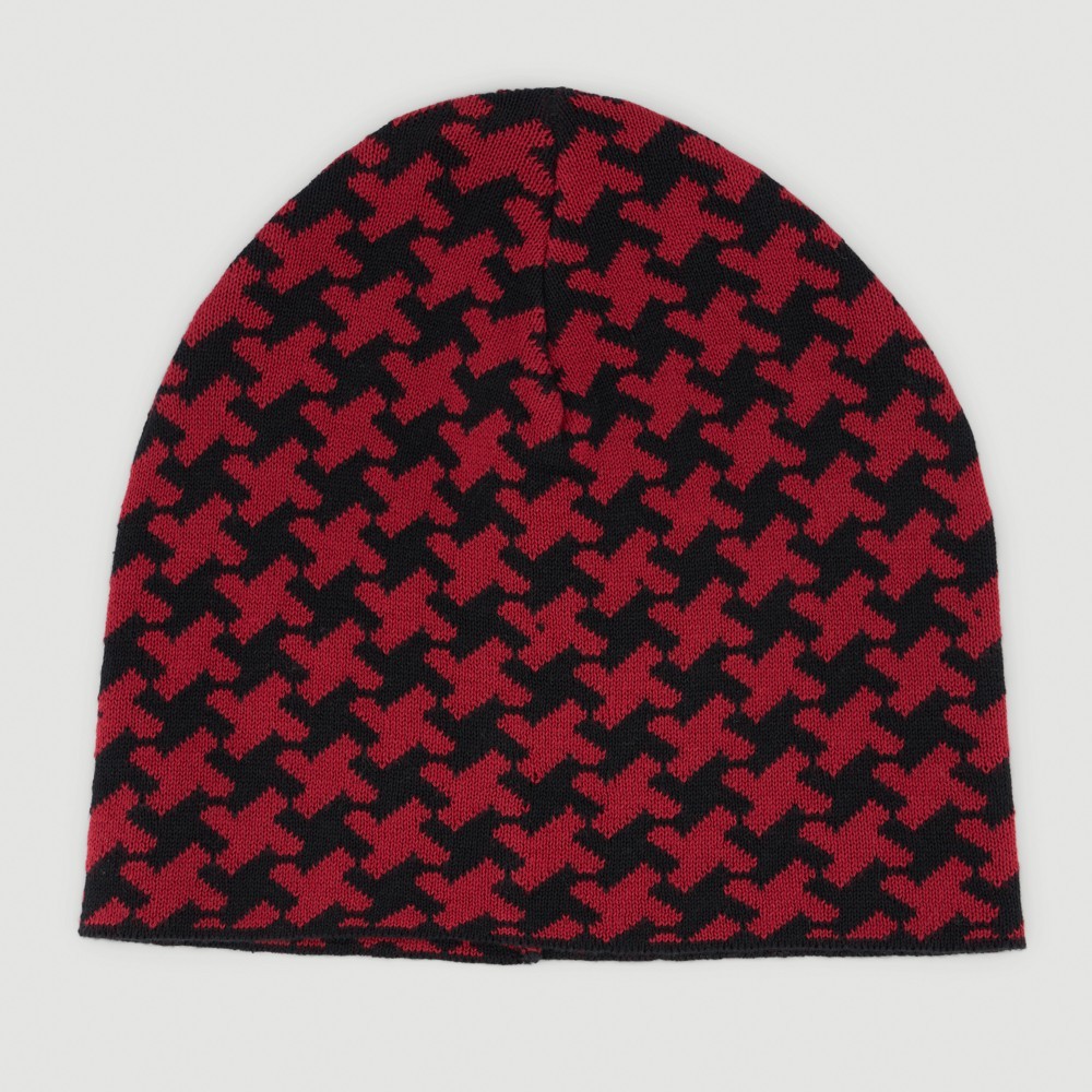 GORRO ARTESANAL DE ALGODÓN ORGÁNICO GO NGEGRO ROJO VERALUNA