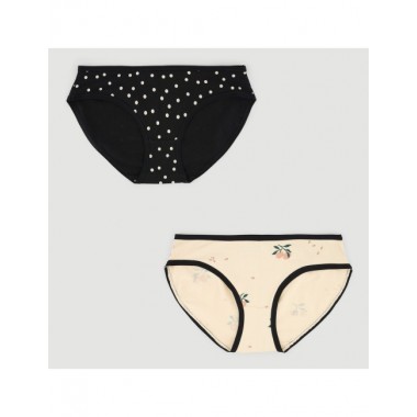 PACK DE 2  BRAGUITAS DE ALGODÓN ORGÁNICO BIKINI PRINTS VERALUNA