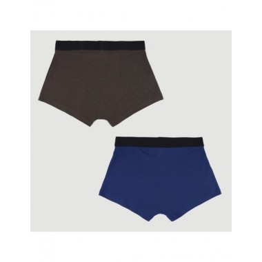 PACK DE 2 CALZONCILLOS DE ALGODÓN ORGÁNICO TRUNK NEGRO NAVY VERALUNA