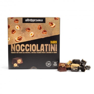 BOMBONES CHOCOLATE NEGRO CON AVELLANAS 250 G