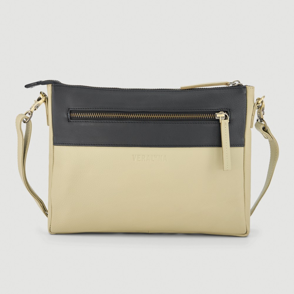 BOLSO HECHO A MANO DE PIEL MODELO CASNER SAUCE NEGRO VERALUNA