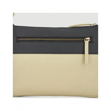 BOLSO HECHO A MANO DE PIEL MODELO CASNER SAUCE NEGRO VERALUNA