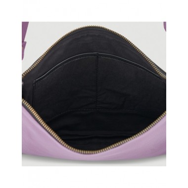 BOLSO HECHO A MANO DE PIEL MODELO CASNER PRUNO NEGRO VERALUNA