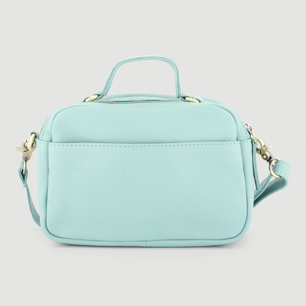 BOLSO HECHO A MANO DE PIEL MODELO CASTY COLOR TURMALINA VERALUNA