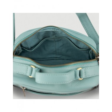 BOLSO HECHO A MANO DE PIEL MODELO CASTY COLOR TURMALINA VERALUNA