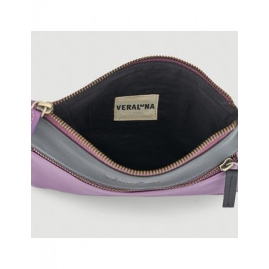 BOLSO HECHO A MANO DE PIEL MODELO MEENA PRUNO NEGRO VERALUNA