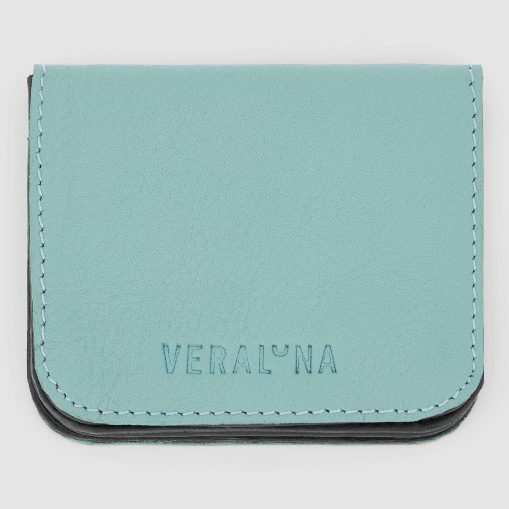 MONEDERO HECHO A MANO DE PIEL MODELO BATUR TURMALINA VERALUNA