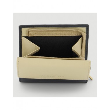 CARTERA HECHA A MANO DE PIEL MODELO ASO SAUCE NEGRO VERALUNA