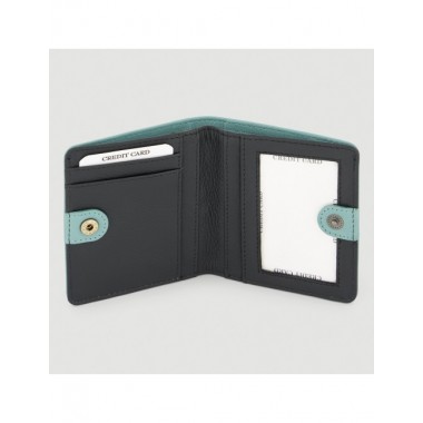 MONEDERO HECHO A MANO DE PIEL MODELO KIT TURMALINA NEGRO VERALUNA