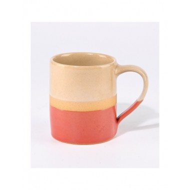 TAZA MUG CERAMICA BLANCO AMARILLO AMBAR