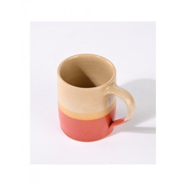 TAZA MUG CERAMICA BLANCO AMARILLO AMBAR