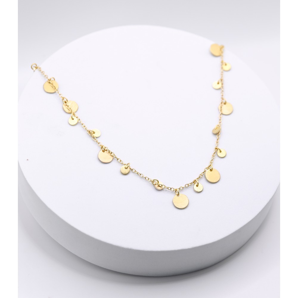 COLLAR ARTESANAL DE LATÓN MOTIVO CHIPS