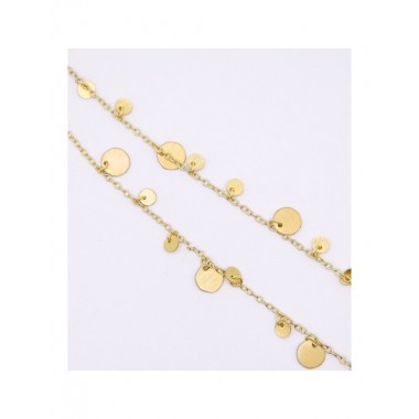 COLLAR ARTESANAL DE LATÓN MOTIVO CHIPS