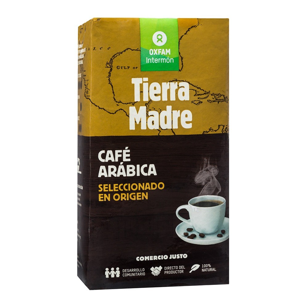 Café arábica Tierra Madre de comercio justo Oxfam Intermón