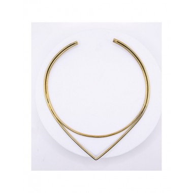 COLLAR ARTESANAL DE LATÓN MOTIVO TRIÁNGULO