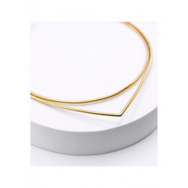 COLLAR ARTESANAL DE LATÓN MOTIVO TRIÁNGULO