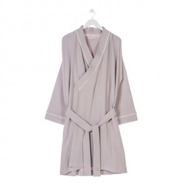 KIMONO PARA MUJER DE ALGODON ORGANICO EPSILON GRIS VERALUNA