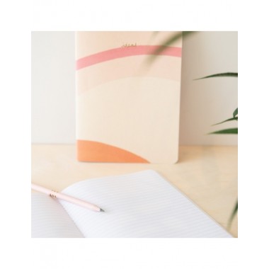 CUADERNO DE PAPEL RECICLADO A5 ROSA