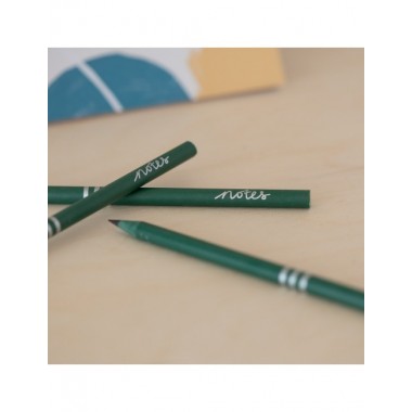 PACK DE 3 LAPICES DE PLASTICO RECICLADO VERDE