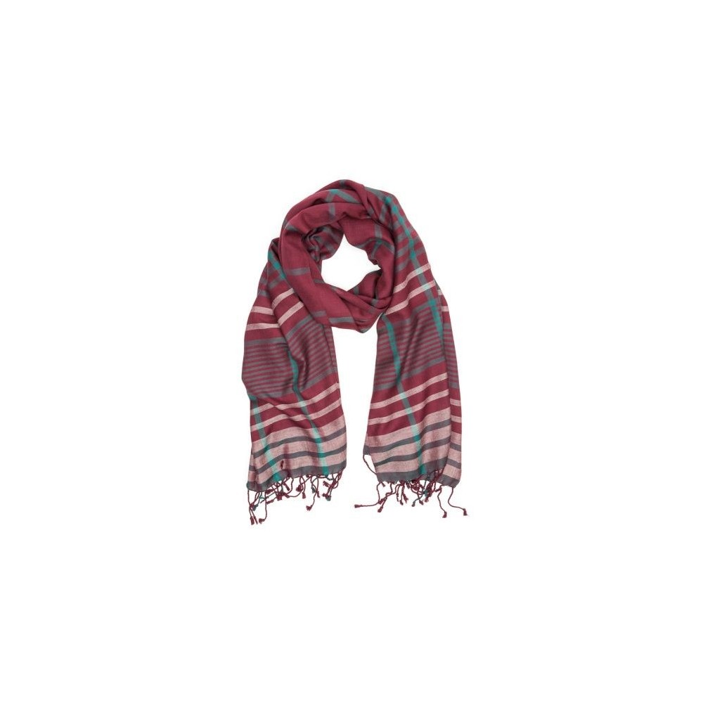 PAÑUELO ARTESNAL DE VISCOSA COLOR HEMATITA GRANATE