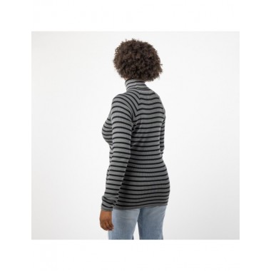 JERSEY DE MUJER DE ALGODÓN ORGÁNICO KAVEN COLOR CENIZA VERALUNA