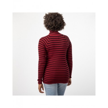 JERSEY DE MUJER DE ALGODÓN ORGÁNICO OMEGA COLOR ROJO VERALUNA